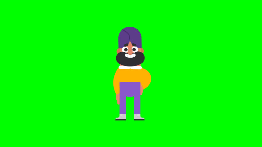3D Indian man holding blank sign on green screen, perfect for advertising, announcements, marketing presentations, and digital compositing projects.