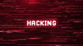 Hacking Alert Warning Over Cybersecurity Glitch Error With Red Computer Code Animation Background - Powered by Shutterstock - Get 15% off with code: PIKWIZARD15