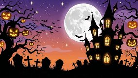 Witch on Broomstick Soars Past a Glowing Castle Beneath the Hallowen Full Moon Beaver - Powered by Shutterstock - Get 15% off with code: PIKWIZARD15