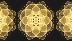 Abstract Golden Floral Pattern Animated Seamless Loop Background for Visuals. - Powered by Shutterstock - Get 15% off with code: PIKWIZARD15