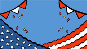 A festive Veterans Day scene featuring a gold star medal, patriotic bunting, and red, white, and blue elements. This image celebrates honor, bravery, and gratitude for those who served in the military - Powered by Shutterstock - Get 15% off with code: PIKWIZARD15