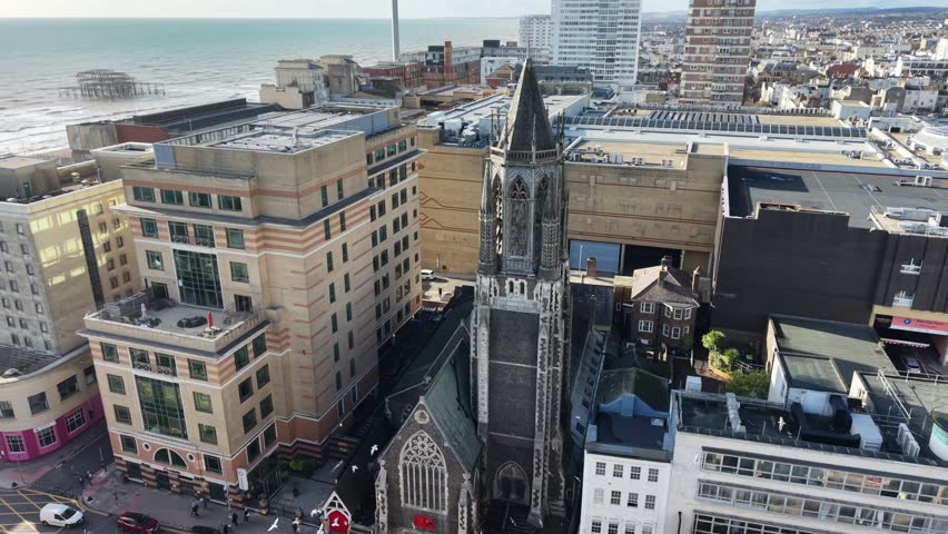 Saint Paul’s Parish Church Brighton England drone,aerial