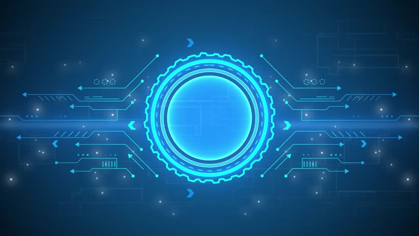 Luminous Game Controller Icon on Blue Digital Circuit Board Background with Data Streams joystick gaming - Powered by Shutterstock - Get 15% off with code: PIKWIZARD15