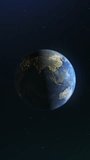 Realistic planet Earth. Spinning globe in outer space. Realistic 3d render. - Powered by Shutterstock - Get 15% off with code: PIKWIZARD15