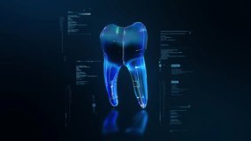 Futuristic Holographic Tooth 3D Medical Visualization - Powered by Shutterstock - Get 15% off with code: PIKWIZARD15