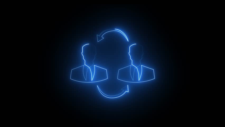 Business trade concept, the exchange of goods or services between two or more parties, often involving the purchase and sale of those goods or services. Animated trade icon on virtual screen. - Powered by Shutterstock - Get 15% off with code: PIKWIZARD15