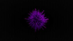 Vibrant purple and pink pixel explosion on a dark background. - Powered by Shutterstock - Get 15% off with code: PIKWIZARD15