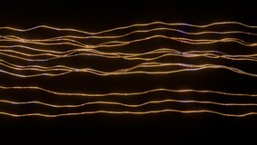 Abstract Golden Sound Waves Flowing Through Dark Space, Digital Art, Futuristic Energy - Powered by Shutterstock - Get 15% off with code: PIKWIZARD15