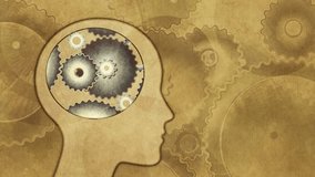 human head silhouette in profile with internal gears and cogs, mechanical thinking, knowledge, complex thought, artificial intelligence, problem solving and psychology - Powered by Shutterstock - Get 15% off with code: PIKWIZARD15