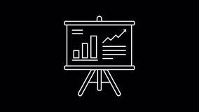 Minimal animated presentation icon featuring a chart with upward growth, symbolizing business analytics, financial strategy, success, and data-driven performance. - Powered by Shutterstock - Get 15% off with code: PIKWIZARD15