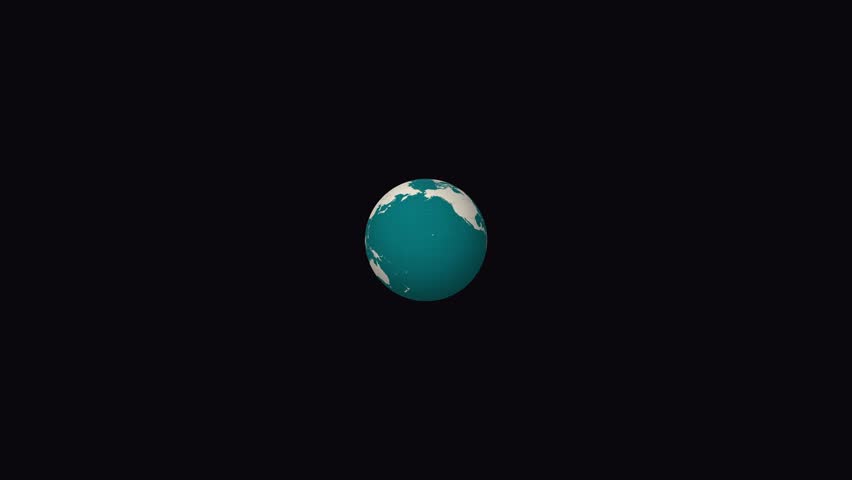 Western Sahara map. Animated zoom into the country on the Globe in Teal Pale Mint color palette. Country logo animation. Map with meridians, parallels. Appealing video.
