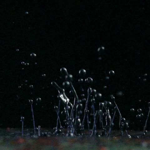 Black Ink Dynamic Splash Reveal Abstract Motion Background