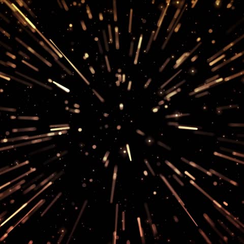 Golden Neon Happy Birthday Hyper-Lapse Countdown Background