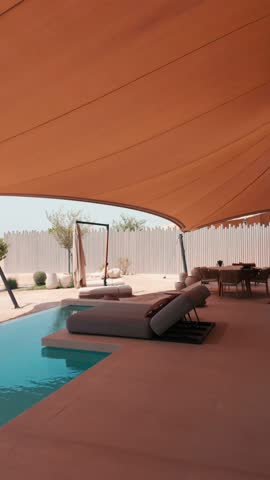 Luxury resort with swimming pool located in Qatar