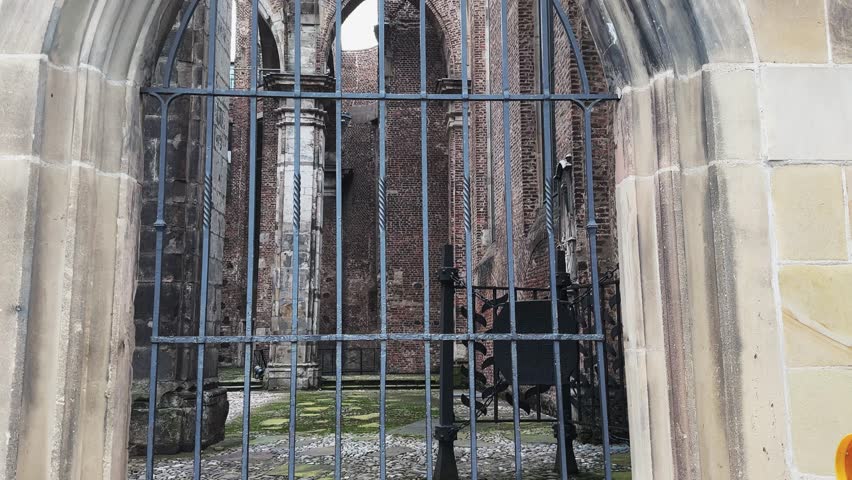 Ruin of Old St.Alban, one of the oldest Romanesque Churches in Cologne, Germany