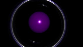 A glowing purple sphere revolves within shimmering circular halos. - Powered by Shutterstock - Get 15% off with code: PIKWIZARD15