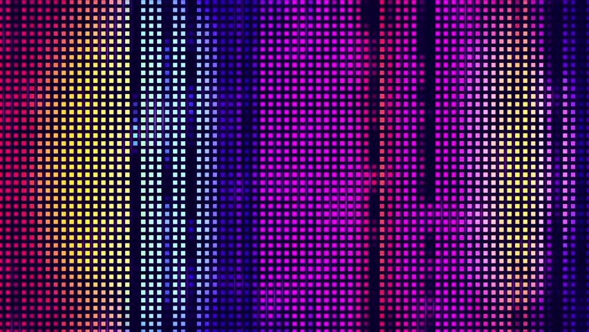 Vibrant LED Wall Equalizer - Abstract Music Visualizer Background