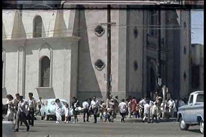 1960s - People visit Tijuana Mexico and then cross the border through customs.