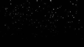 Beautiful loop falling moving white snowflakes particles animaiton on black abstract Background.  - Powered by Shutterstock - Get 15% off with code: PIKWIZARD15