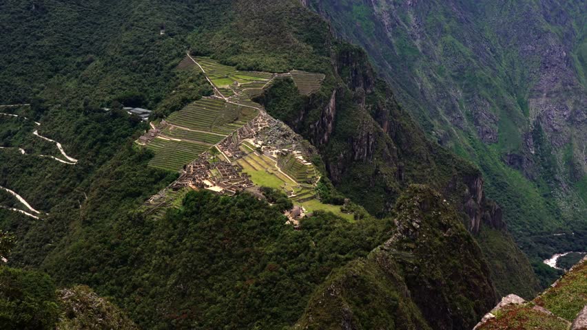 Machu Picchu Ruins, The Ancient Inca Citadel In Andes Mountains, Peru 4k