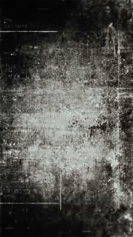 Vertical Grunge Fast Motion Overlay with TV Static and Scan Lines, Black and White Fast Grunge Background for Mobile