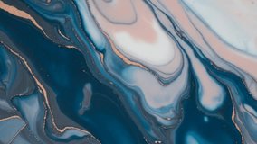 Elegant navy blue and beige fluid art with golden accents forming luxurious marble waves and smooth flowing patterns. - Powered by Shutterstock - Get 15% off with code: PIKWIZARD15