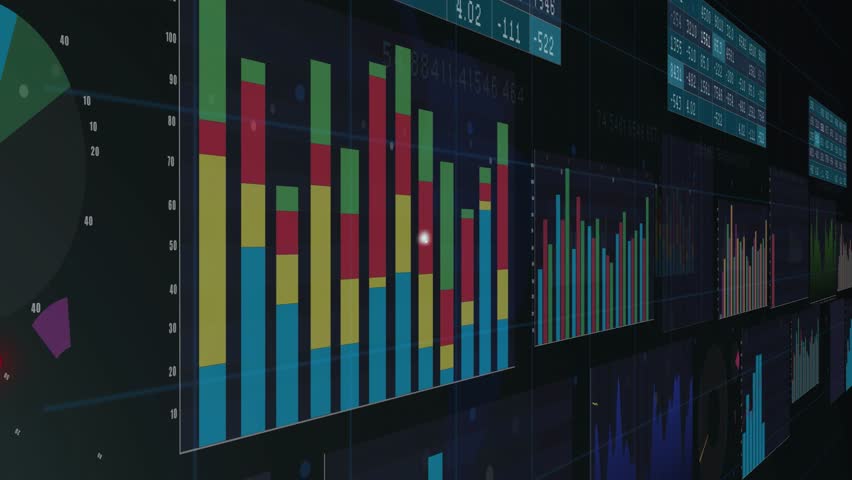 Animation of shopping cart icons connecting over digital financial graphs in school. Finance, technology, e-commerce, education, connection - Powered by Shutterstock - Get 15% off with code: PIKWIZARD15