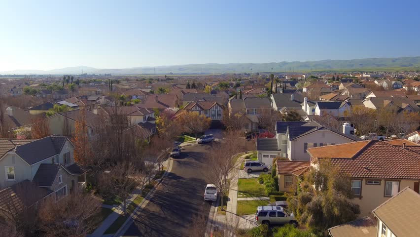 
Aerial View Of Houses In The Community In San Joaquin County 4k