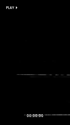 VHS Tape Playing Portrait Animation with Retro Static Noise and Vintage Video Distortion