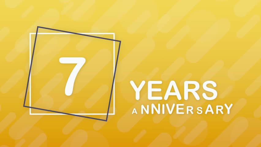 Elegant 7 years anniversary emblem with golden number, laurel wreath, and premium typography, symbolizing achievement, loyalty, and celebration. Ideal for brands, awards, or event milestones.