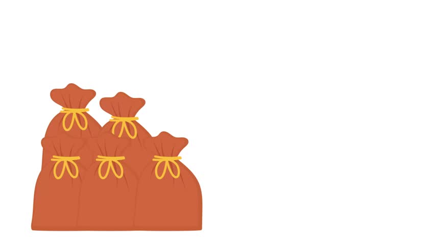 Bulk Ingredient Stocking for Bakery Production animation, Flour and other Ingredients Storage Management animated video, baker and bakery back end operations motion graphics