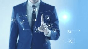 Human-AI collaboration integrating Artificial Intelligence AI into business operations, data analysis, managing, programming, chatbot support developing interacting network of virtual AI nodes - Powered by Shutterstock - Get 15% off with code: PIKWIZARD15