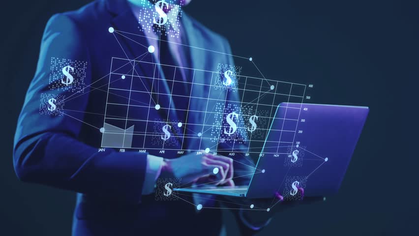 Investment stock market trading economic growth, business success, financial planning, rising data graph and dollar signs data analysis virtual statistics. financial interface showing stock growth - Powered by Shutterstock - Get 15% off with code: PIKWIZARD15