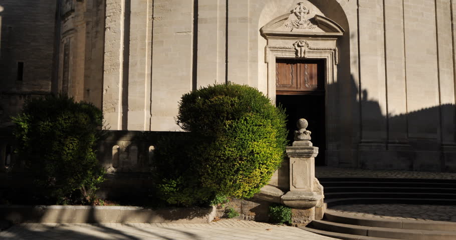 The St Etienne church, Uzes, Gard department, Occitania, France.