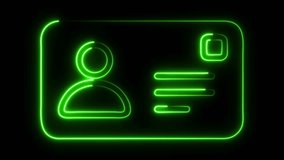 Experience the pulsating energy of digital identity with this vibrant neon green card graphic, perfect for representing modern tech, security, and access. - Powered by Shutterstock - Get 15% off with code: PIKWIZARD15