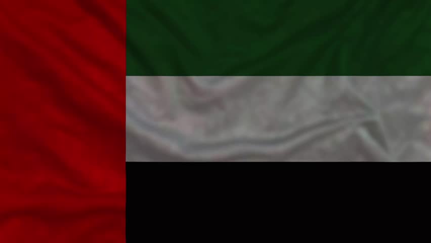United Arab Emirates National Day flag motion transparent video Celebrate 2nd December. 