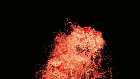 Dynamic Red Liquid Splash Against Black Background Abstract Motion - Powered by Shutterstock - Get 15% off with code: PIKWIZARD15