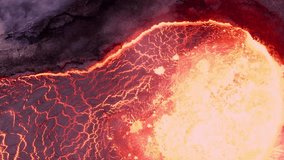 Molten lava flowing and cracking in a volcanic eruption - Powered by Shutterstock - Get 15% off with code: PIKWIZARD15