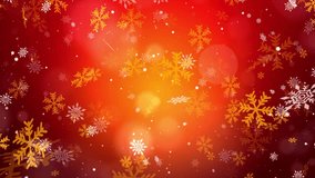 Red Christmas Snowflakes Background. Winter Snowfall Background. Winter Christmas Background. Seamless Loop Ultra hd 4k  - Powered by Shutterstock - Get 15% off with code: PIKWIZARD15