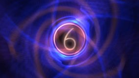 Abstract Blue Vortex Countdown Swirling Lights. A dynamic abstract scene featuring a blue swirling vortex and a bright circular core. Ideal for video backgrounds, motion graphics, tech projects - Powered by Shutterstock - Get 15% off with code: PIKWIZARD15