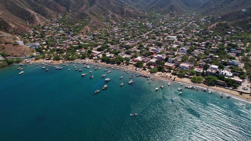 Beach of Taganga, Santa Marta, Colombia