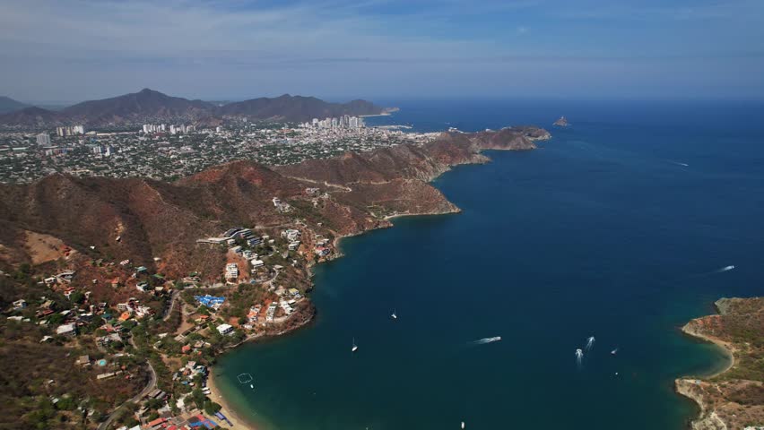 Beach of Taganga, Santa Marta, Colombia