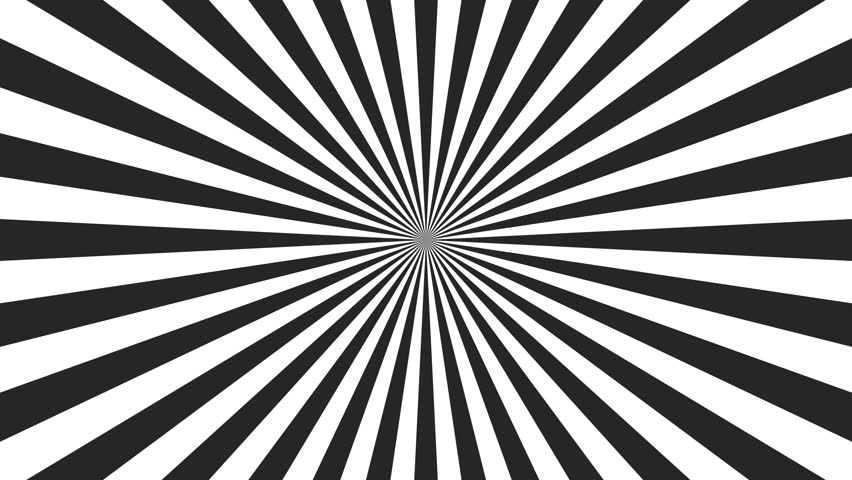 Retro sunburst motion. Radial lines retro comic background. Rotating sun rays pop art style. Seamless loop