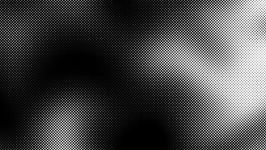 Halftone motion wipe transition. Luma Matte footage.