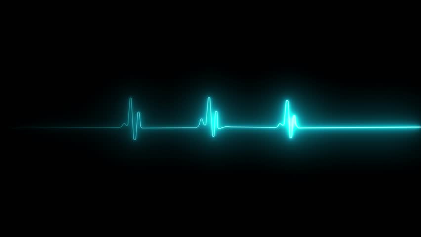 Moving neon heart beat Heartbeat Monitor EKG Line Monitor showing heart beat. Neon sign Heartbeat Signal Animation, . Heart Beat Signal ...Video