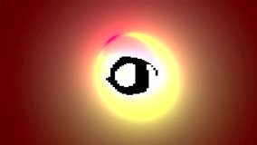 An abstract, vibrant, and pulsating energy orb on a dark red background. Dynamic light effect symbolizing heat, power, fire, or a cosmic event. Loopable video animation. - Powered by Shutterstock - Get 15% off with code: PIKWIZARD15