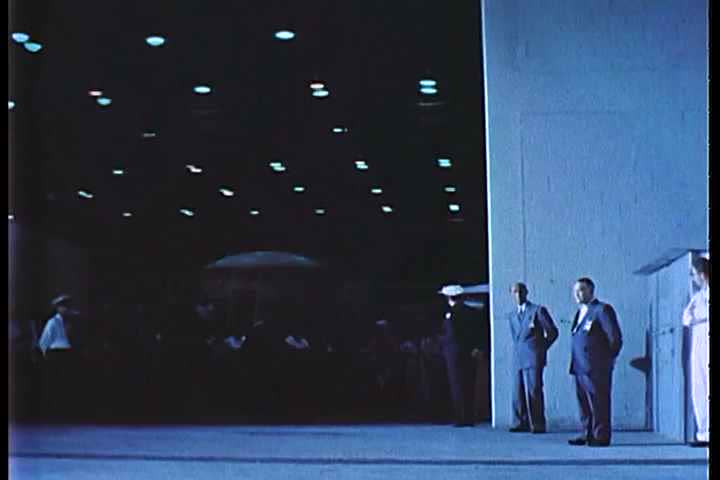 1960s - Astronaut John Glenn heads for the Mercury spacecraft.