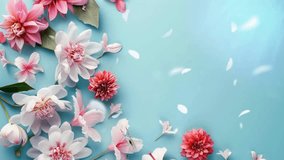 Gentle floral animation with dreamy pastel colors creating a soothing and romantic mood for springtime celebrations and elegant designs - Powered by Shutterstock - Get 15% off with code: PIKWIZARD15