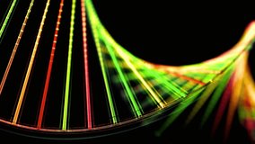 Abstract Colorful DNA Double Helix Structure with Lights - Powered by Shutterstock - Get 15% off with code: PIKWIZARD15