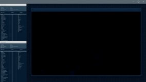 CGI video of a futuristic surveillance interface, showing a blue-toned Earth scan and high-tech computer program for monitoring or espionage. - Powered by Shutterstock - Get 15% off with code: PIKWIZARD15